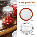 Mason Jar Lids 12pcs for Regular Mouth Jars | StorageOZ