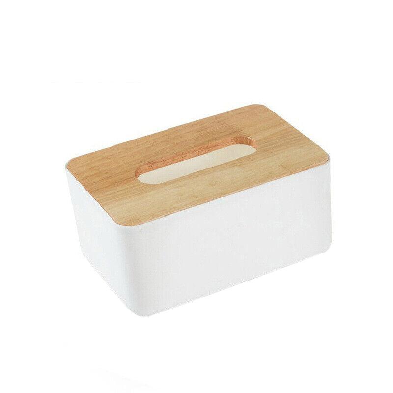 PP Wood Tissue Box Cover in Four Colours | StorageOZ
