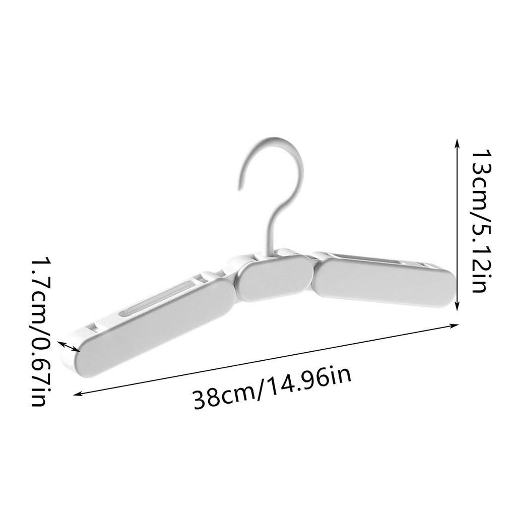 5 Pcs Foldable Plastic Hangers Two Styles | StorageOZ