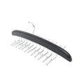 Wood Tie Scarf Hanger with 24 Fold Hooks | StorageOZ