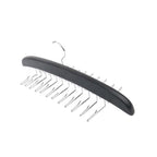 Wood Tie Scarf Hanger with 24 Fold Hooks | StorageOZ