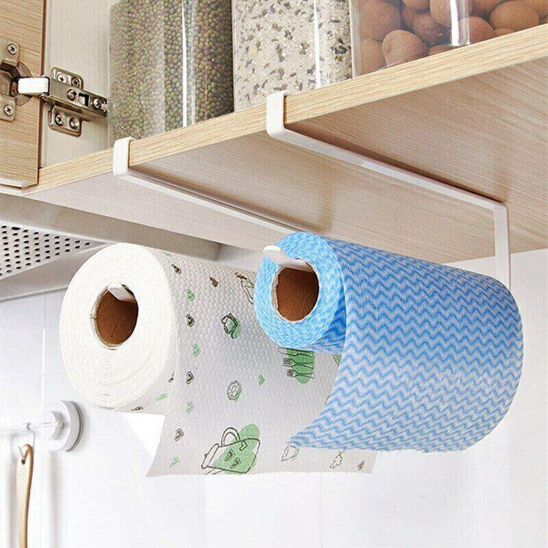 No Drill Iron Paper Towel Holder Two Colours | StorageOZ