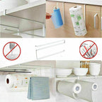 No Drill Iron Paper Towel Holder Two Colours | StorageOZ