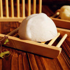Hollow Pattern Wooden Soap Dish Drain Rack | StorageOZ