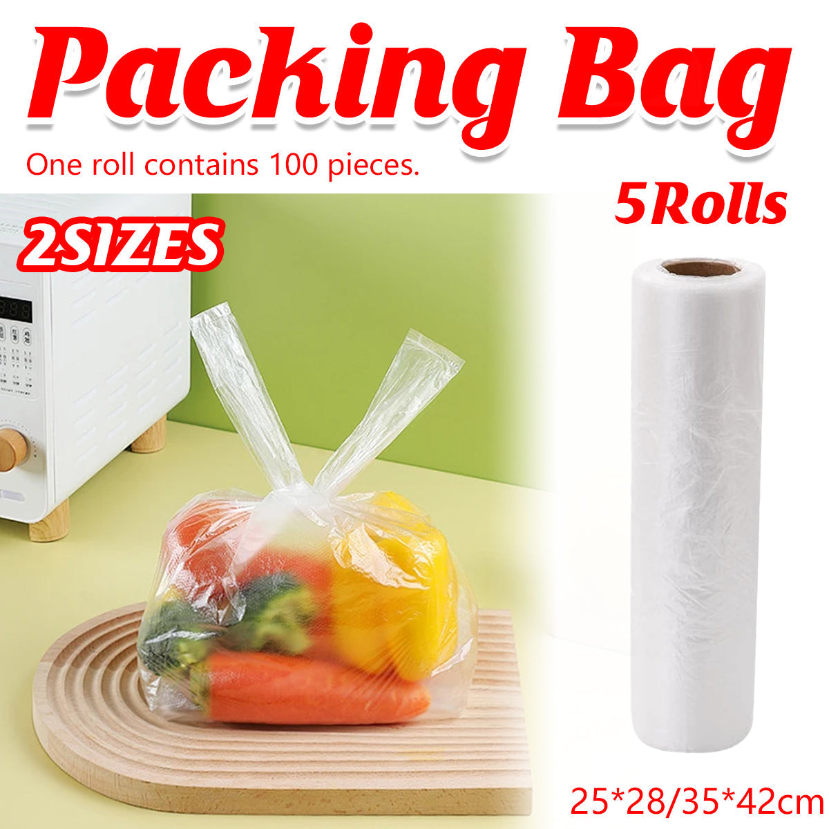 Food Storage Bag Rolls Two Widths Organiser | StorageOZ