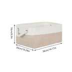 3 Pcs Foldable Fabric Baskets Two Colours | StorageOZ