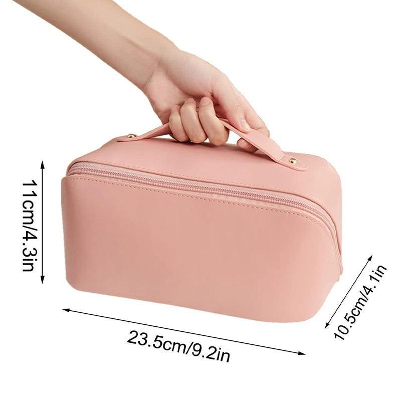 Wired Opening PU Travel Makeup Bag Two Colours | StorageOZ
