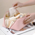 Wired Opening PU Travel Makeup Bag Two Colours | StorageOZ