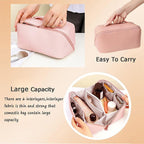 Wired Opening PU Travel Makeup Bag Two Colours | StorageOZ