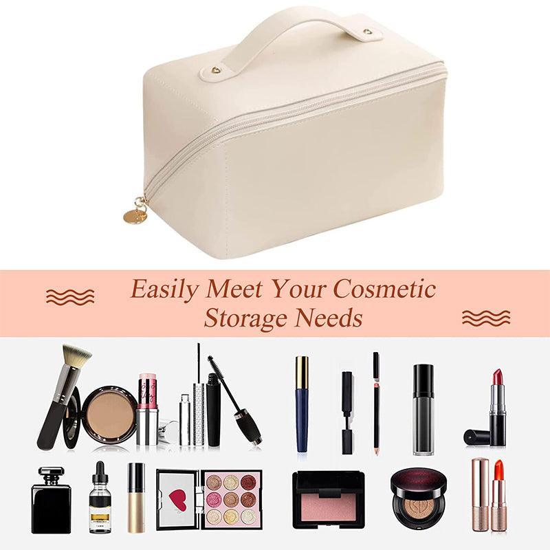 Wired Opening PU Travel Makeup Bag Two Colours | StorageOZ