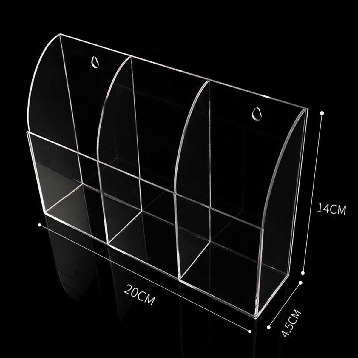 Acrylic Wall Remote Holder Three Case Sizes | StorageOZ