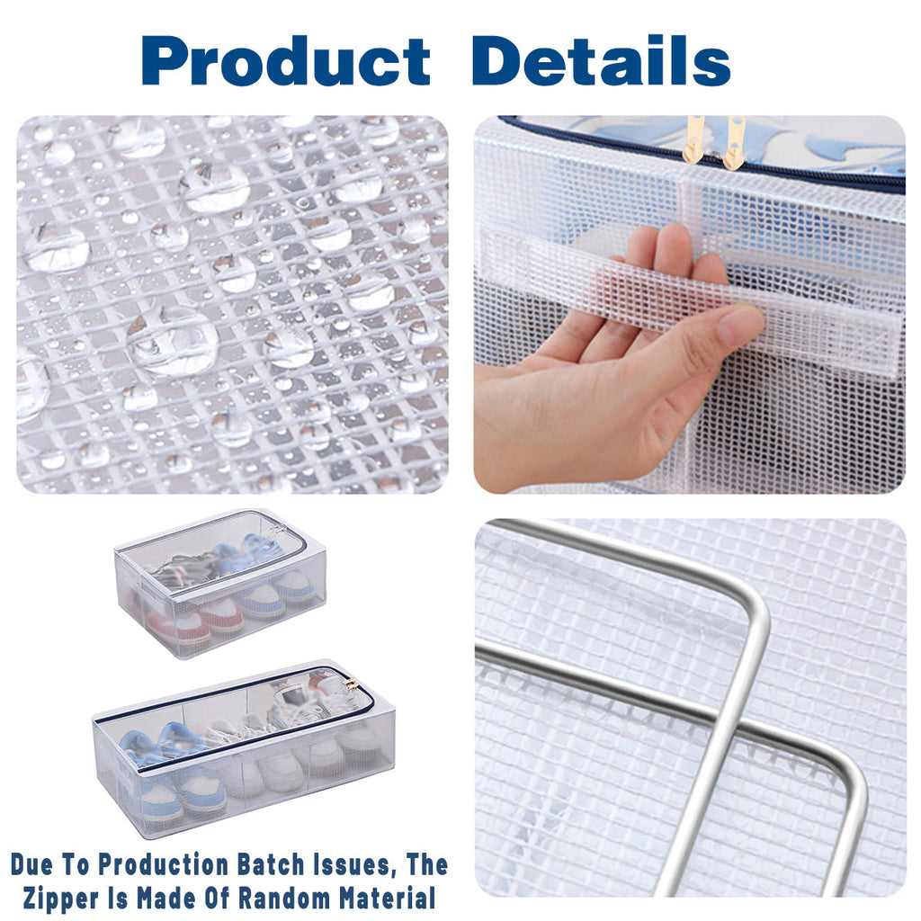 Clear Steel Frame Storage Boxes Two Sizes | StorageOZ