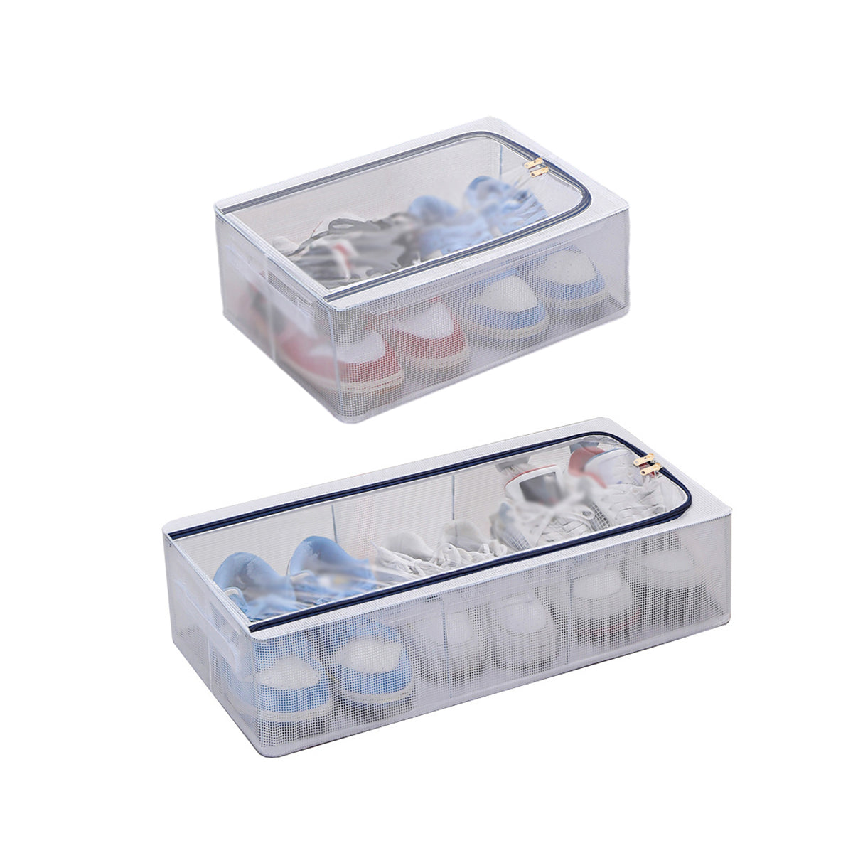 Clear Steel Frame Storage Boxes Two Sizes | StorageOZ