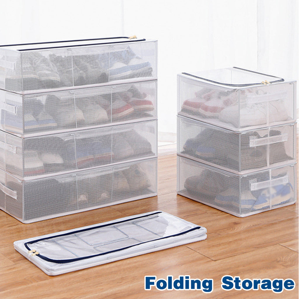 Clear Steel Frame Storage Boxes Two Sizes | StorageOZ