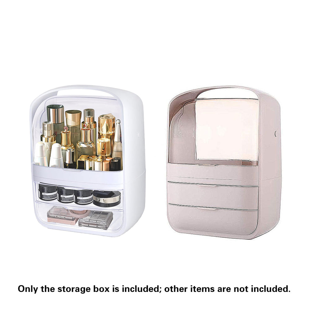 Large Cosmetic Box with Clear Cover Two Colours | StorageOZ