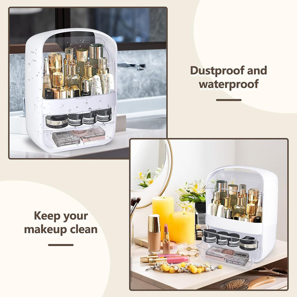 Large Cosmetic Box with Clear Cover Two Colours | StorageOZ