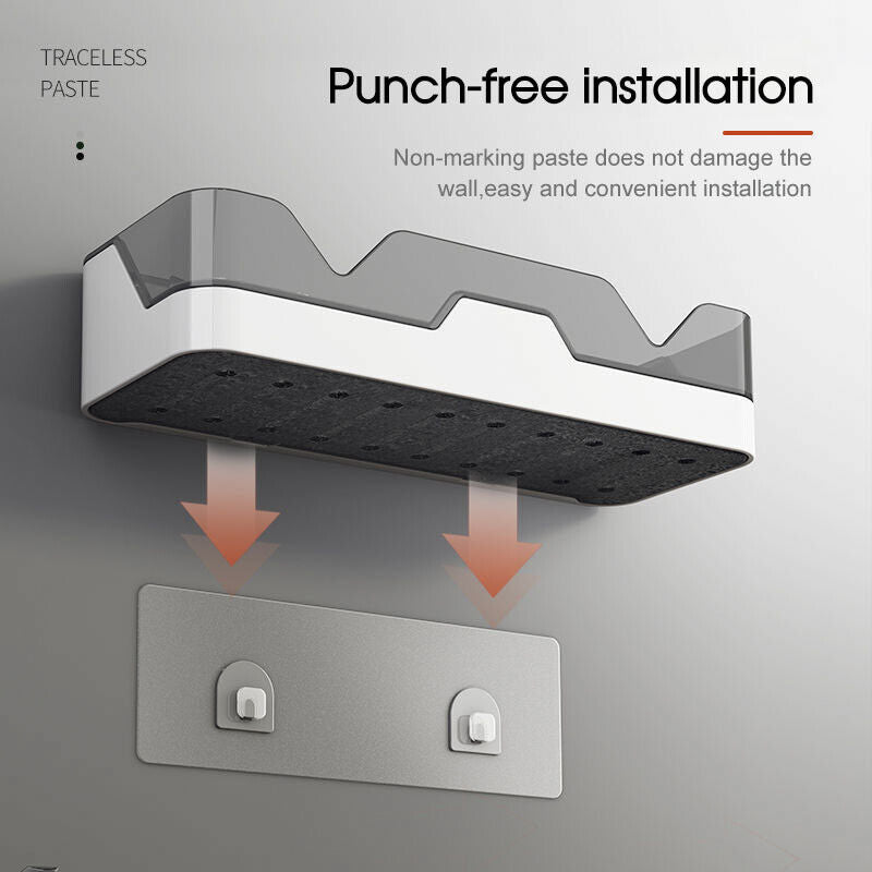 Suction Wall Drain Basket Bathroom Holder | StorageOZ