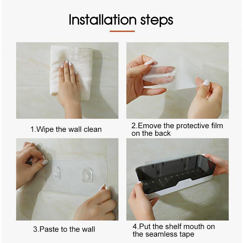 Suction Wall Drain Basket Bathroom Holder | StorageOZ