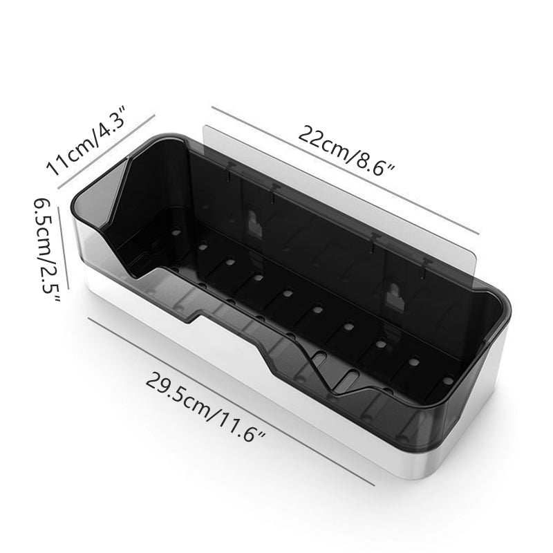 Suction Wall Drain Basket Bathroom Holder | StorageOZ