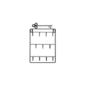11 Hook Wire Key Storage Rack Two Colours | StorageOZ