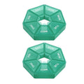 2 Pcs 7 Grid Pill Storage Boxes Eight Colours | StorageOZ