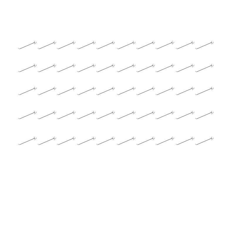 50 Pcs Steel Pegboard Hooks Four Lengths | StorageOZ